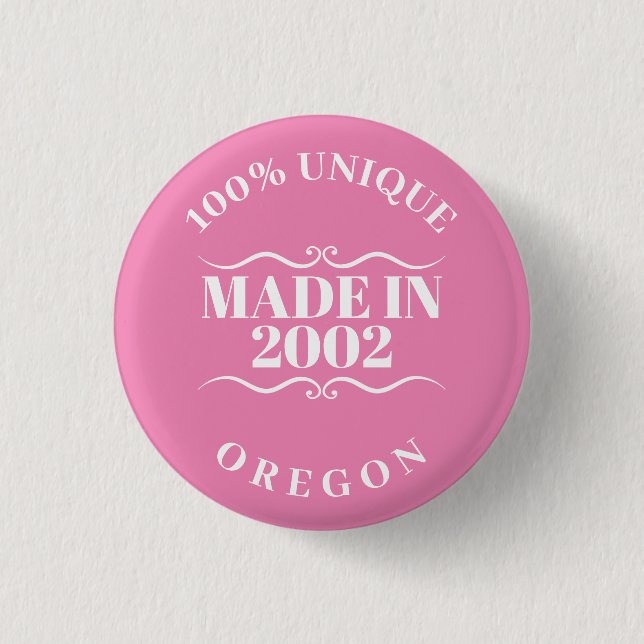 Made in 2002 1 inch round button (Front)
