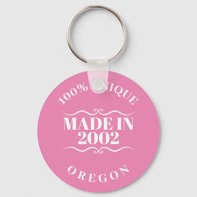 Made in 2002 keychain (Front)