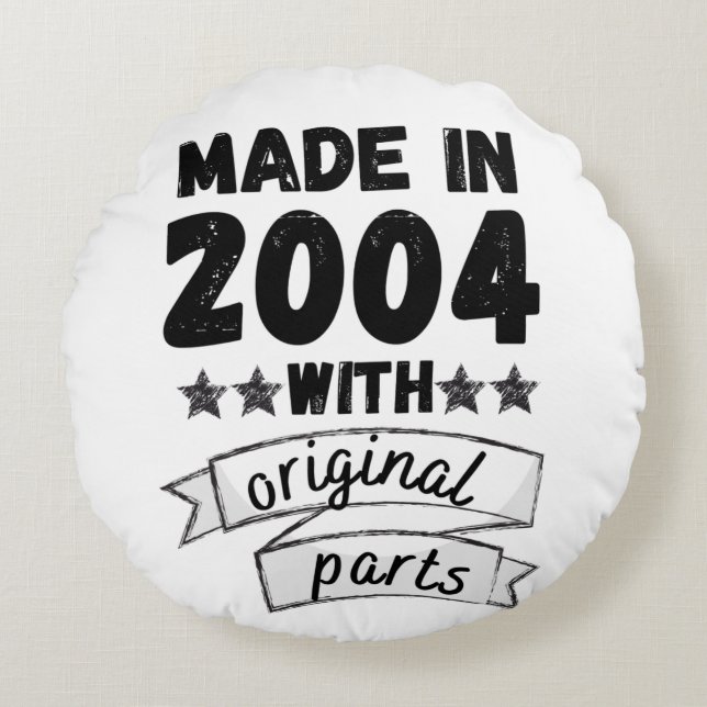 made in 2004 with original parts, round pillow (Front)