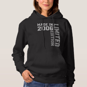 Made In 2006 16th Birthday 16 Year Old Hoodie