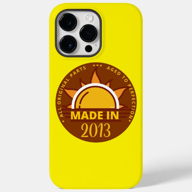 MADE IN 2013 funny birthday gift                   Case-Mate iPhone Case (Back)
