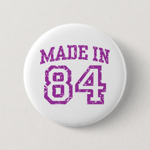 Made in 84 2 inch round button