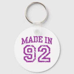 Made in 92 keychain