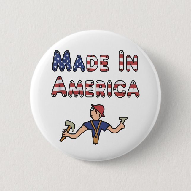 Made In America 2 Inch Round Button (Front)