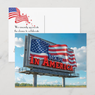 Made In America Billboard Postcard