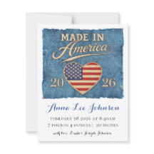 Made in America Birth Announcement