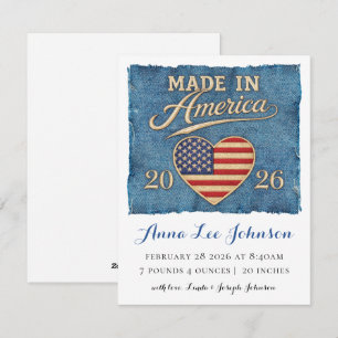 Made in America Birth Announcement