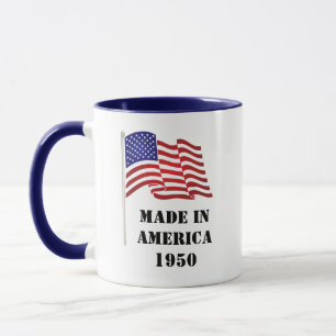 Made in America Birthdate Mug