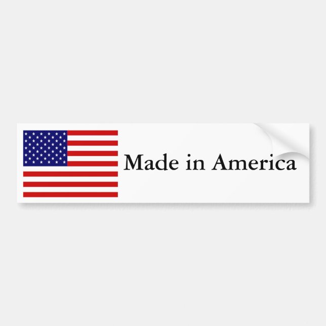 Made in America Bumper Sticker (Front)