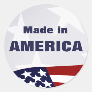 Made in America Classic Round Sticker