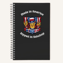 Made in America Dipped in Ketchup Funny Patriot