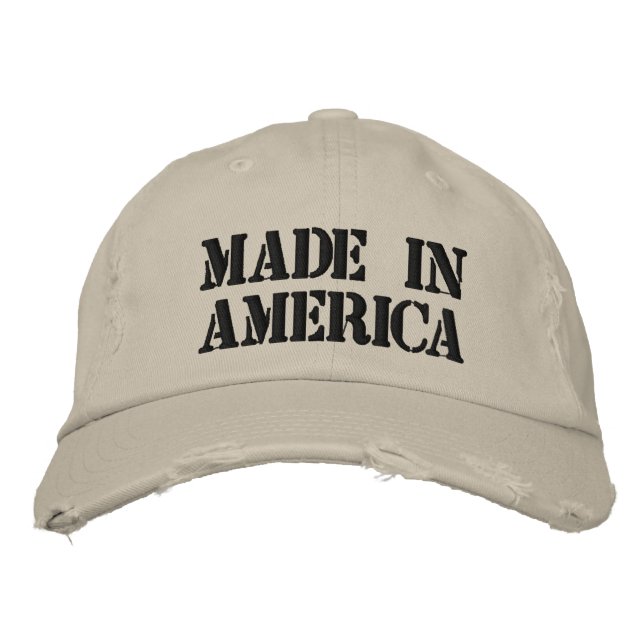 Made in America Embroidered Hat (Front)