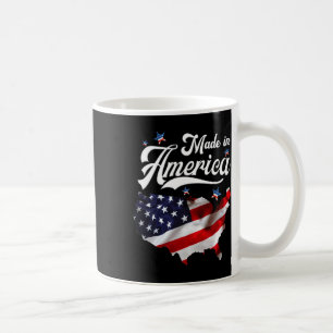 Made In America - Patriotic American Flag 4th Of J Coffee Mug