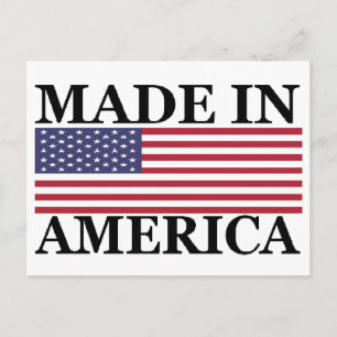 MADE IN AMERICA POSTCARD