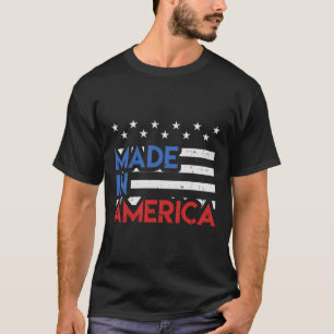 Made In America Pride Cute Born In Usa 4th Of July T-Shirt