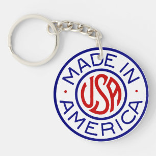 Made In America USA Keychain