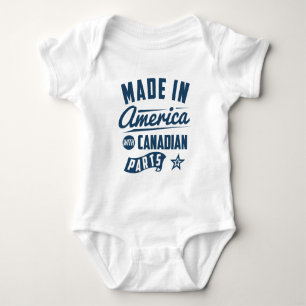 Made In America With Canadian Parts Baby Bodysuit