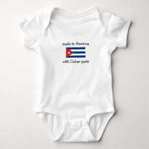 made in America with Cuban parts Baby Bodysuit