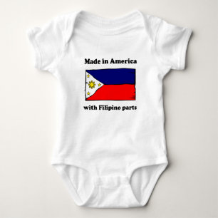 Made In America With Filipino Parts Baby Bodysuit