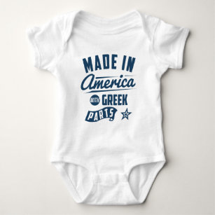 Made In America With Greek Parts Baby Bodysuit