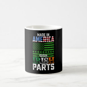 Made in America with Irish Parts St Patrick's Day Coffee Mug