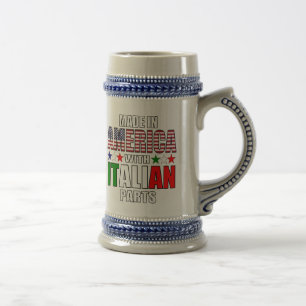 Made in America with Italian Parts Beer Stein