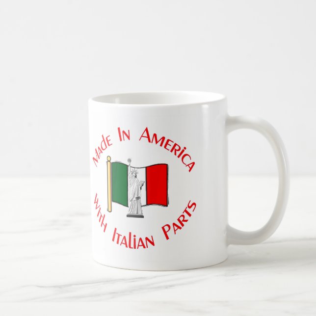 Made In America with Italian Parts Mug (Right)