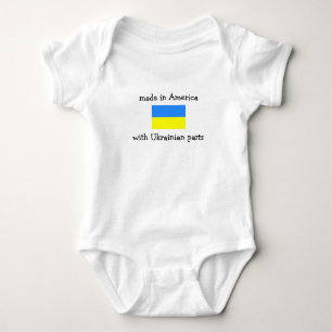 made in America with Ukrainian parts Baby Bodysuit