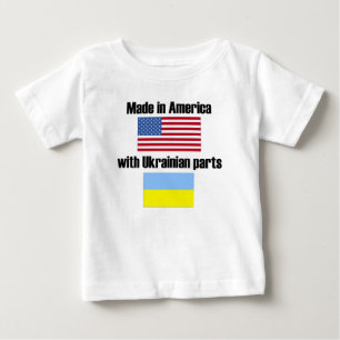Made In America With Ukrainian Parts Baby T-Shirt