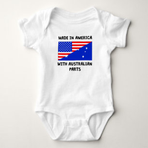 Made In American With Australian Parts Baby Bodysuit