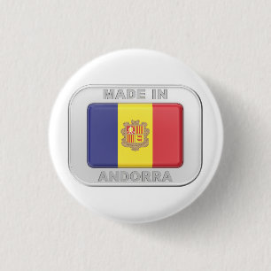 Made in Andorra 1 Inch Round Button