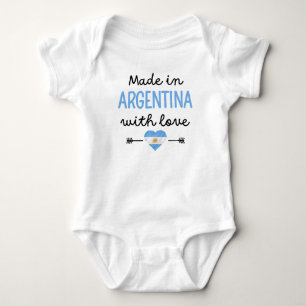 Made in Argentina with Love Cute Baby Bodysuit