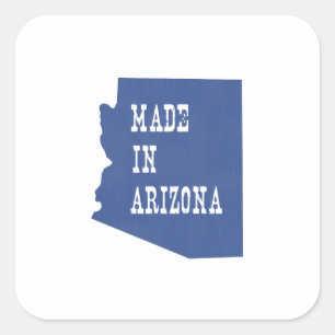Made In Arizona Square Sticker