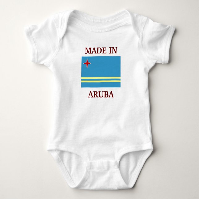 Made in Aruba Baby Bodysuit (Front)