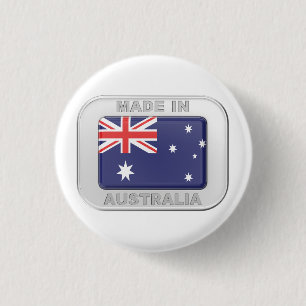 Made in Australia 1 Inch Round Button