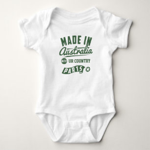 Made In Australia With "Country" Parts Customize Baby Bodysuit