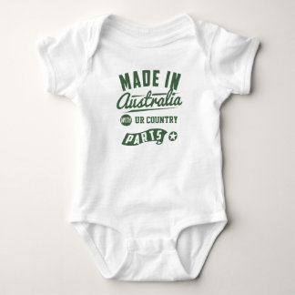 Made In Australia With "Country" Parts Customize Baby Bodysuit