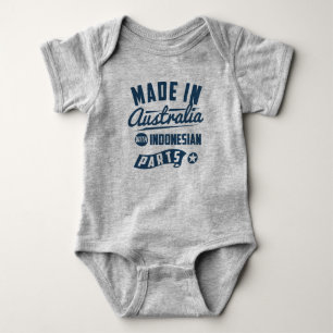Made In Australia With Indonesian Parts Baby Bodysuit