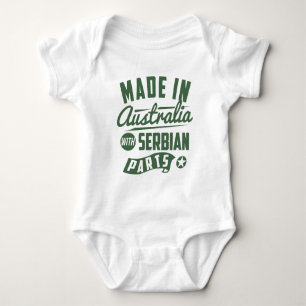 Made In Australia With Serbian Parts Baby Bodysuit