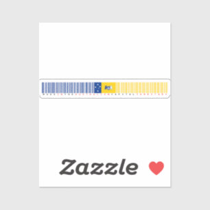 Made in Australian Capital Territory Barcode Flag