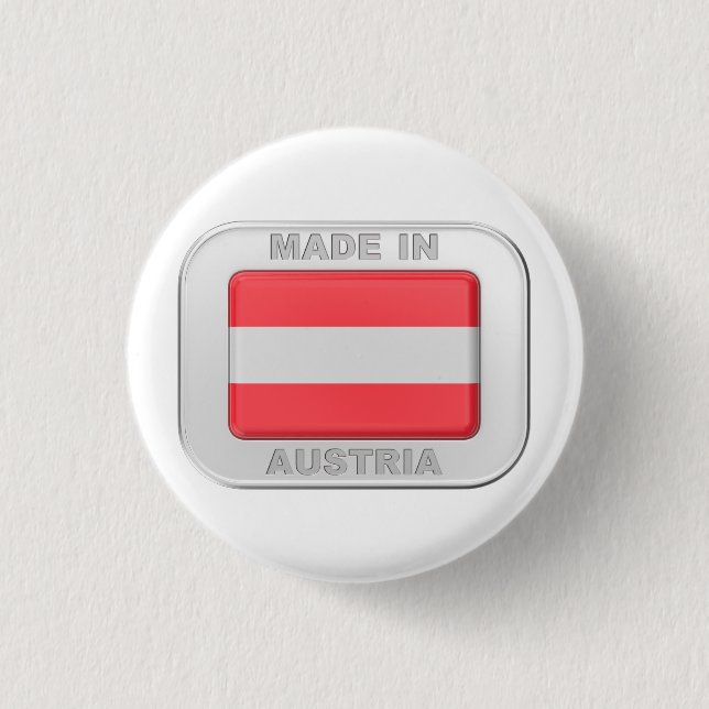 Made in Austria 1 Inch Round Button (Front)
