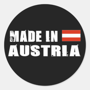 Made in Austria Classic Round Sticker