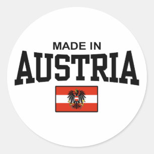 Made In Austria Classic Round Sticker