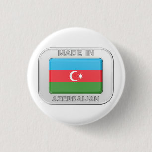 Made in Azerbaijan 1 Inch Round Button
