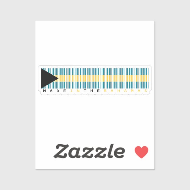 Made in Bahamas Barcode Flag (Sheet)
