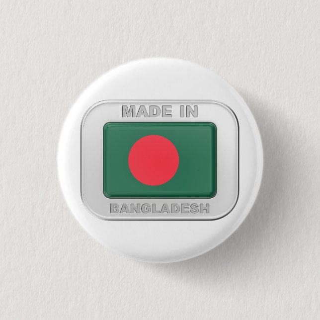 Made in Bangladesh 1 Inch Round Button (Front)