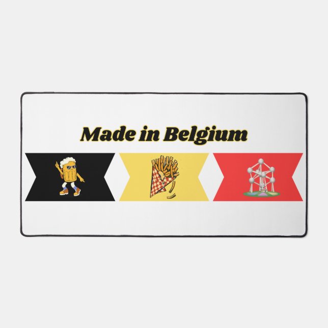 Made in Belgium Desk Mat (Front)
