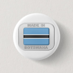 Made in Botswana 1 Inch Round Button