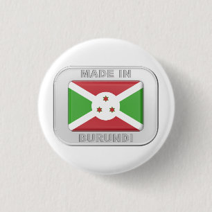 Made in Burundi 1 Inch Round Button