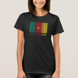 Made in Cameroon Flag Barcode T-Shirt